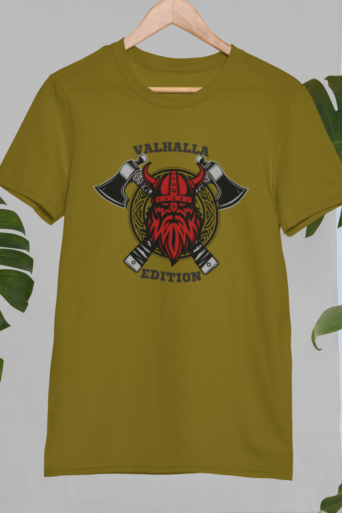 Round neck Half sleeves Tshirt with design with Valhalla Edition