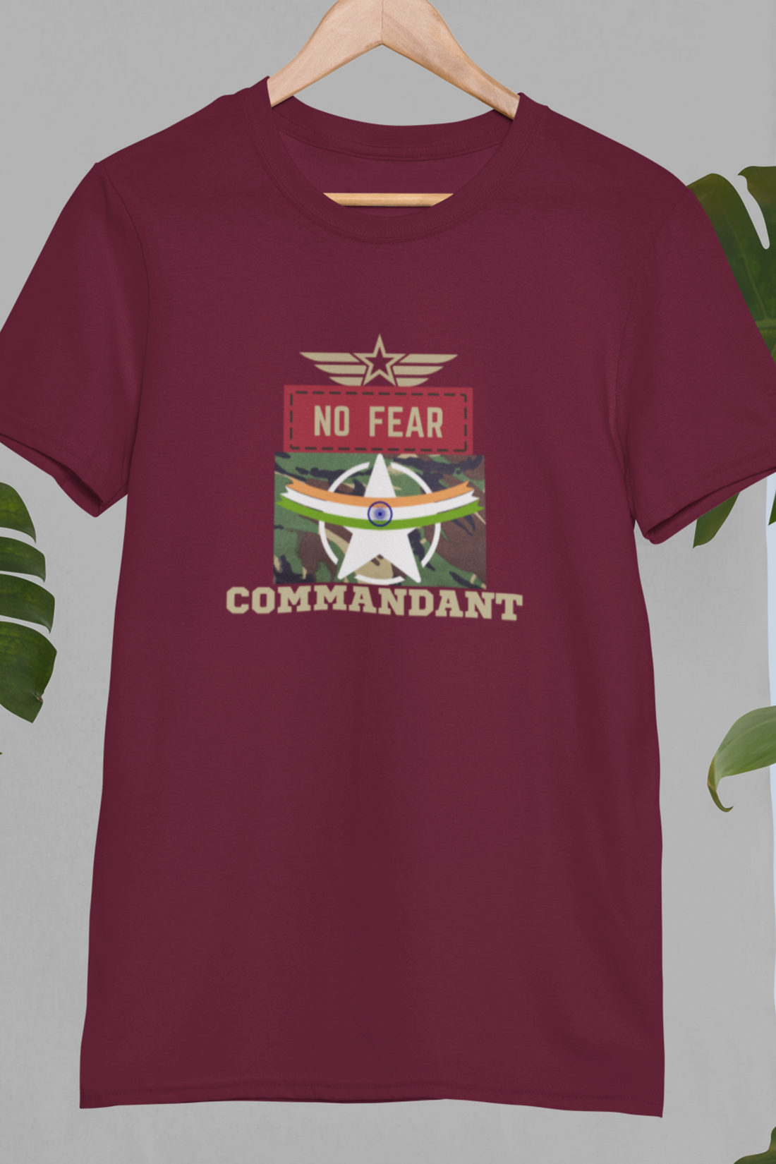 Round neck Half  sleeves Tshirt with Commandant India