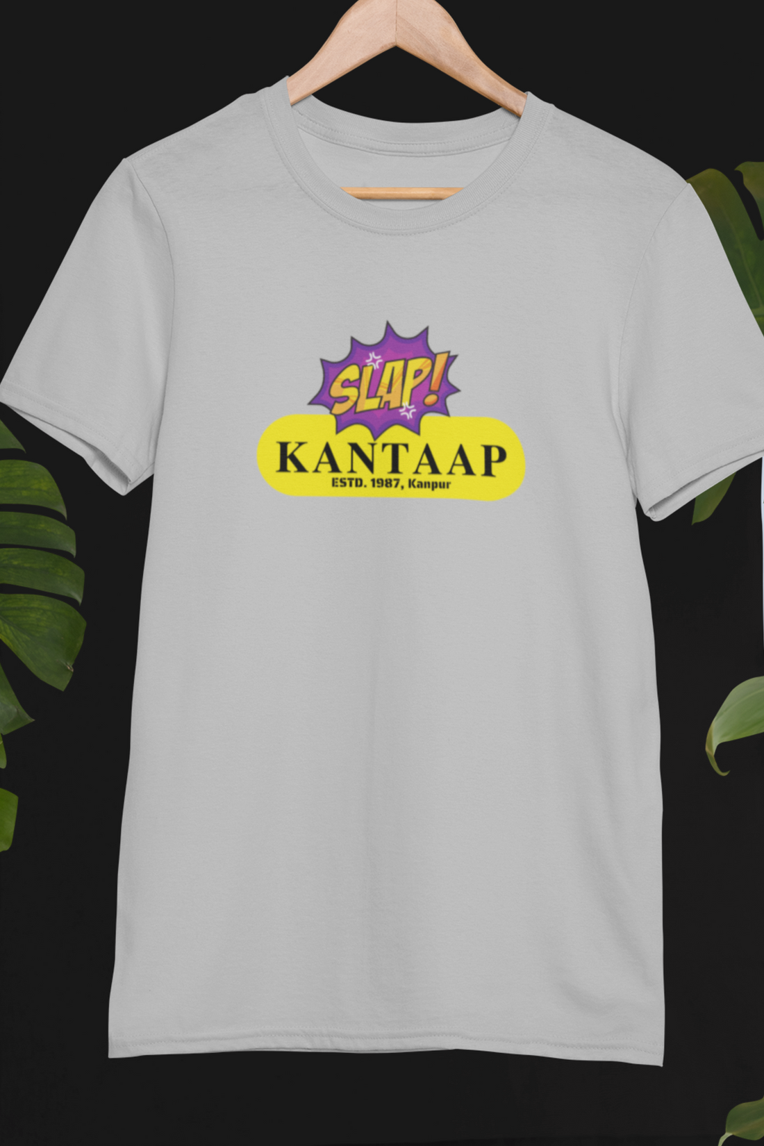 Round neck Half sleeves Tshirt with design of Cawnpore Kantaap