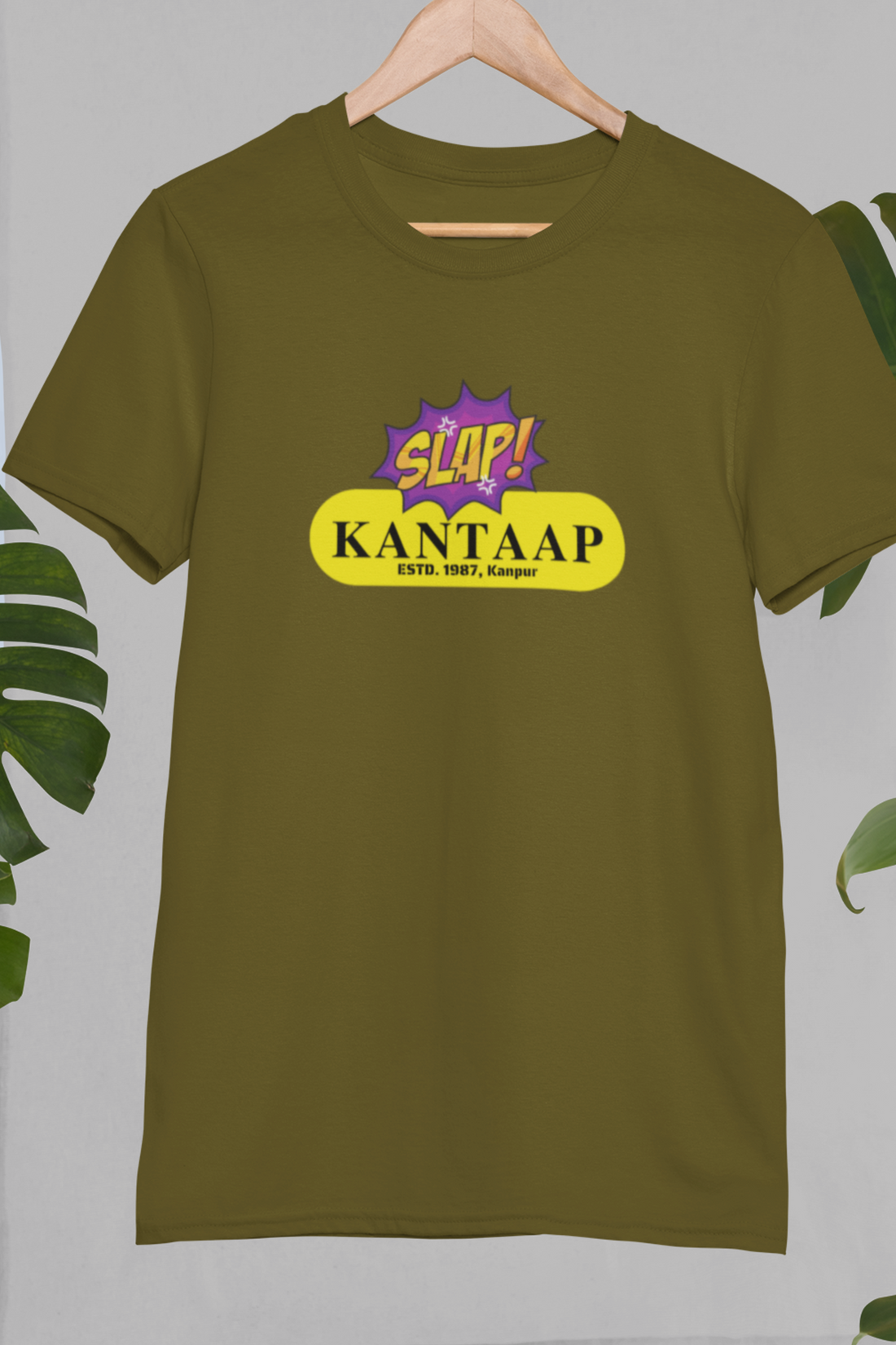 Round neck Half sleeves Tshirt with design of Cawnpore Kantaap