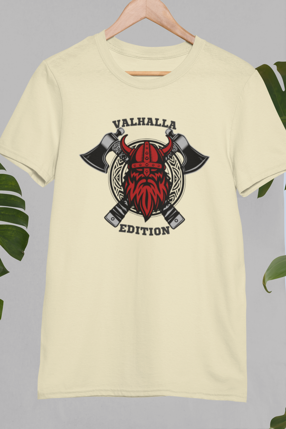 Round neck Half sleeves Tshirt with design with Valhalla Edition