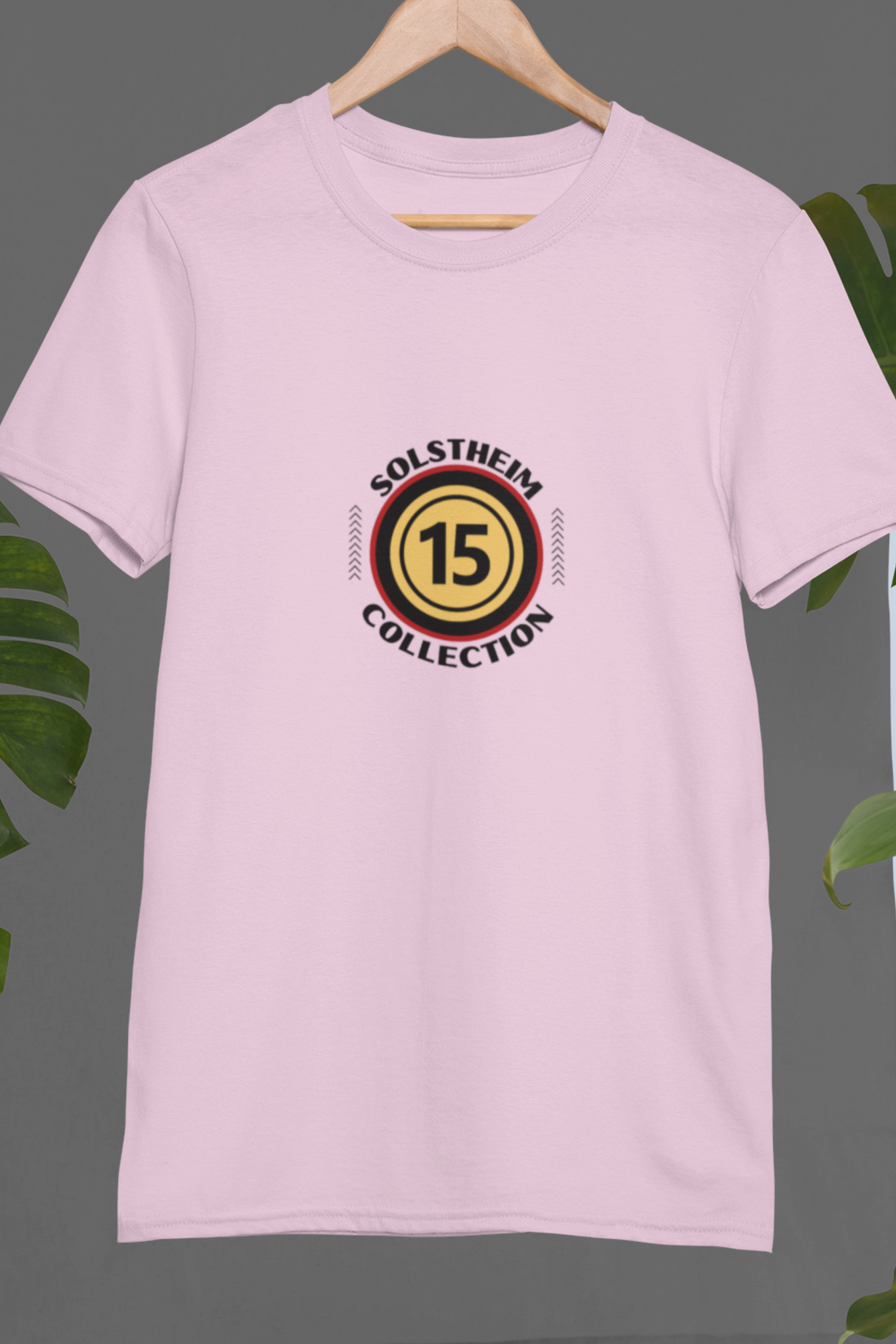 Round Neck Half Sleeves T-Shirt with Number 15 Design