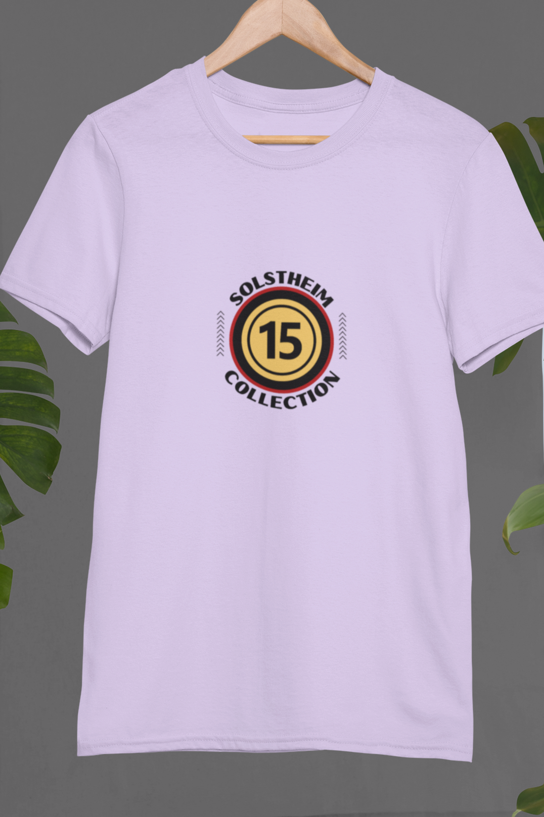 Round Neck Half Sleeves T-Shirt with Number 15 Design