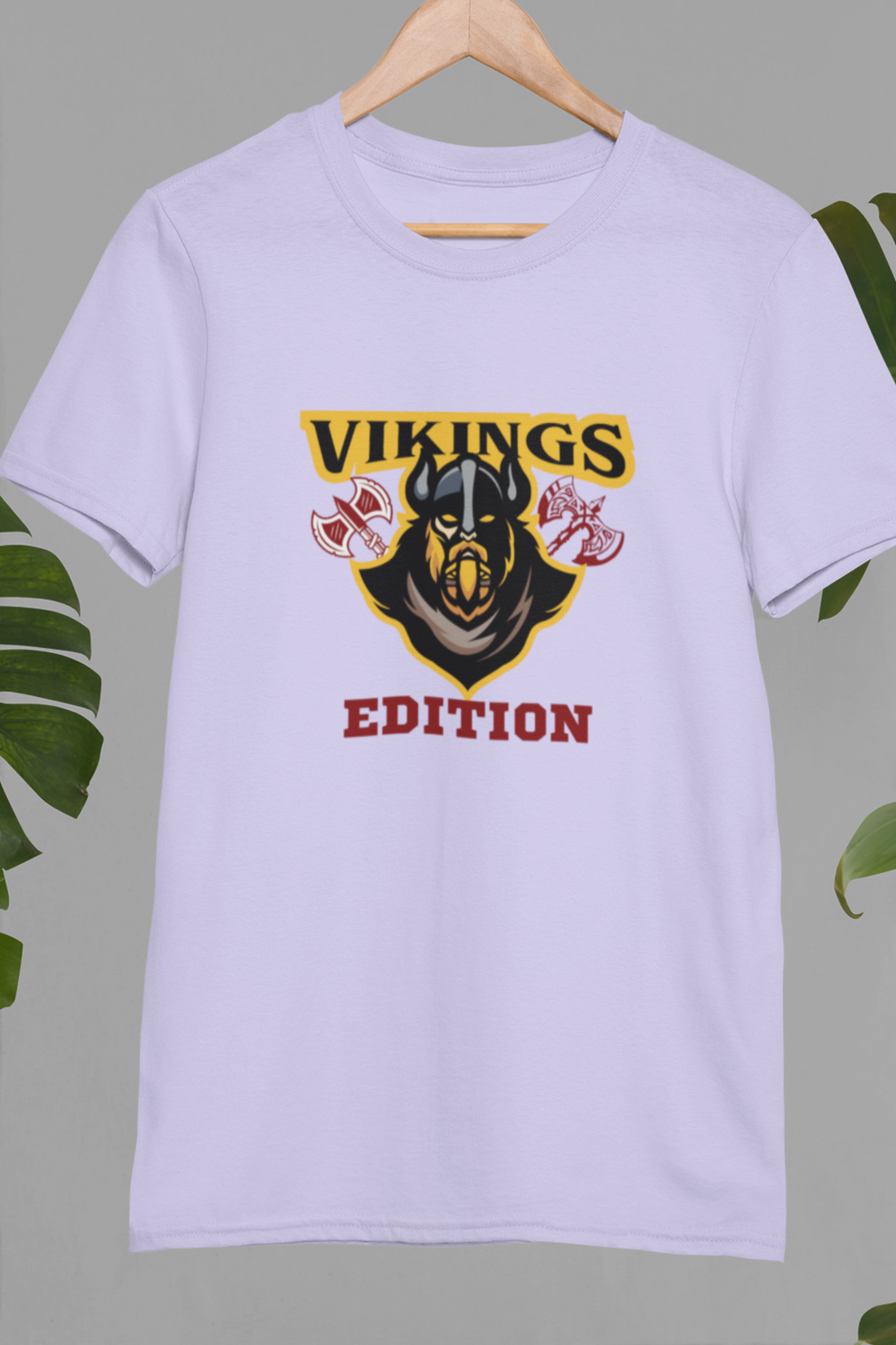 Round neck Half sleeves Tshirt with design with Viking Edition