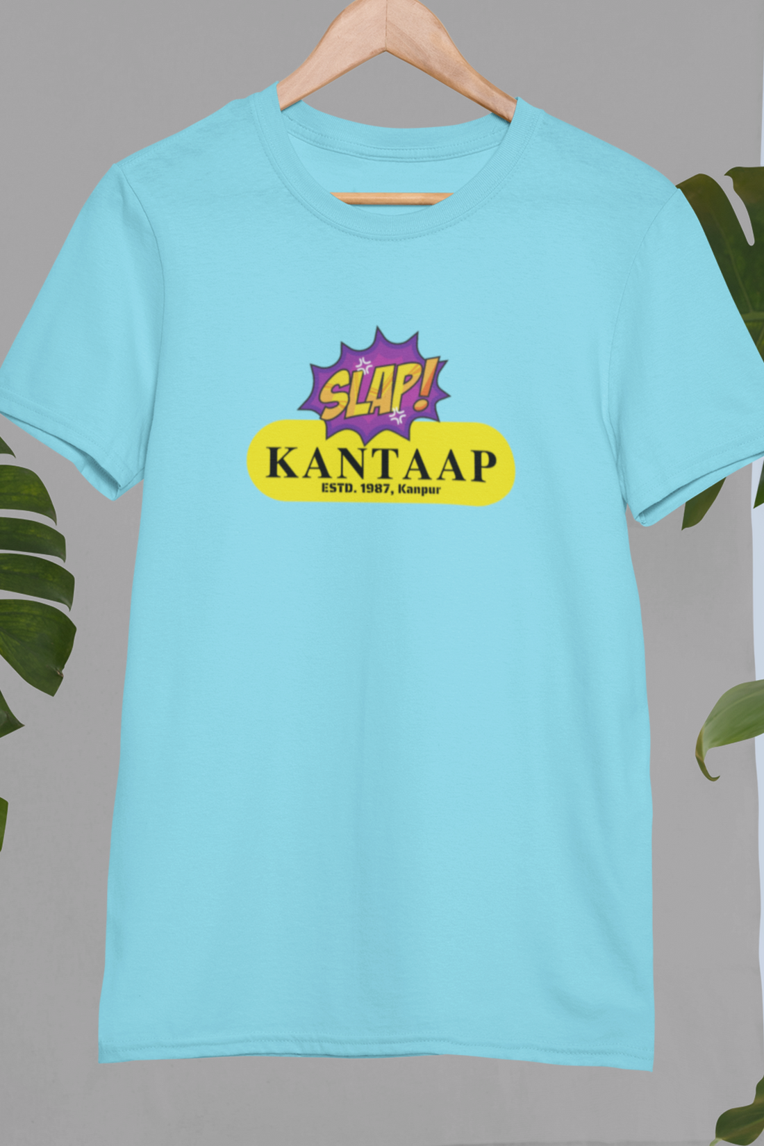 Round neck Half sleeves Tshirt with design of Cawnpore Kantaap