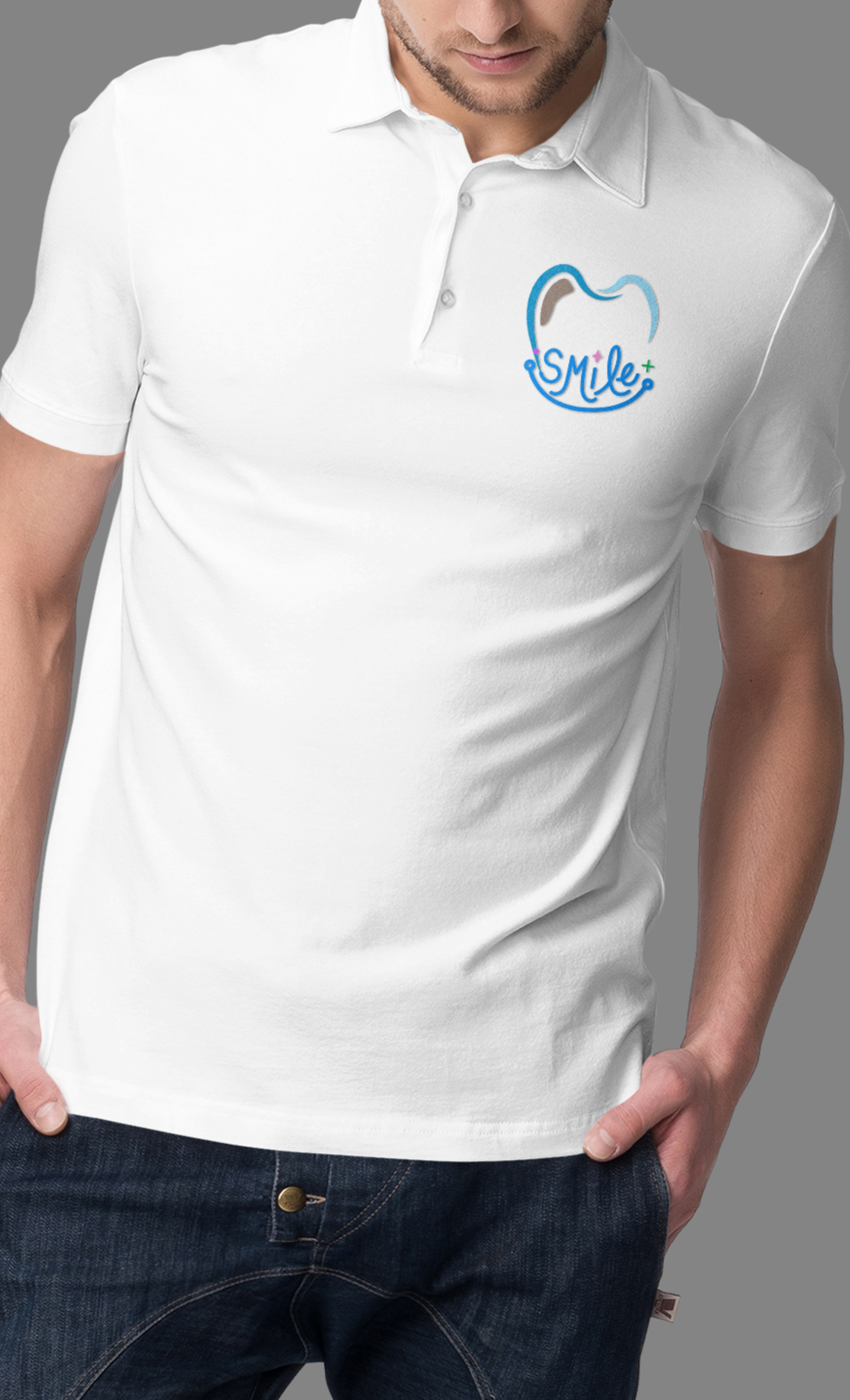 Polo Tshirt with Dentist Smile