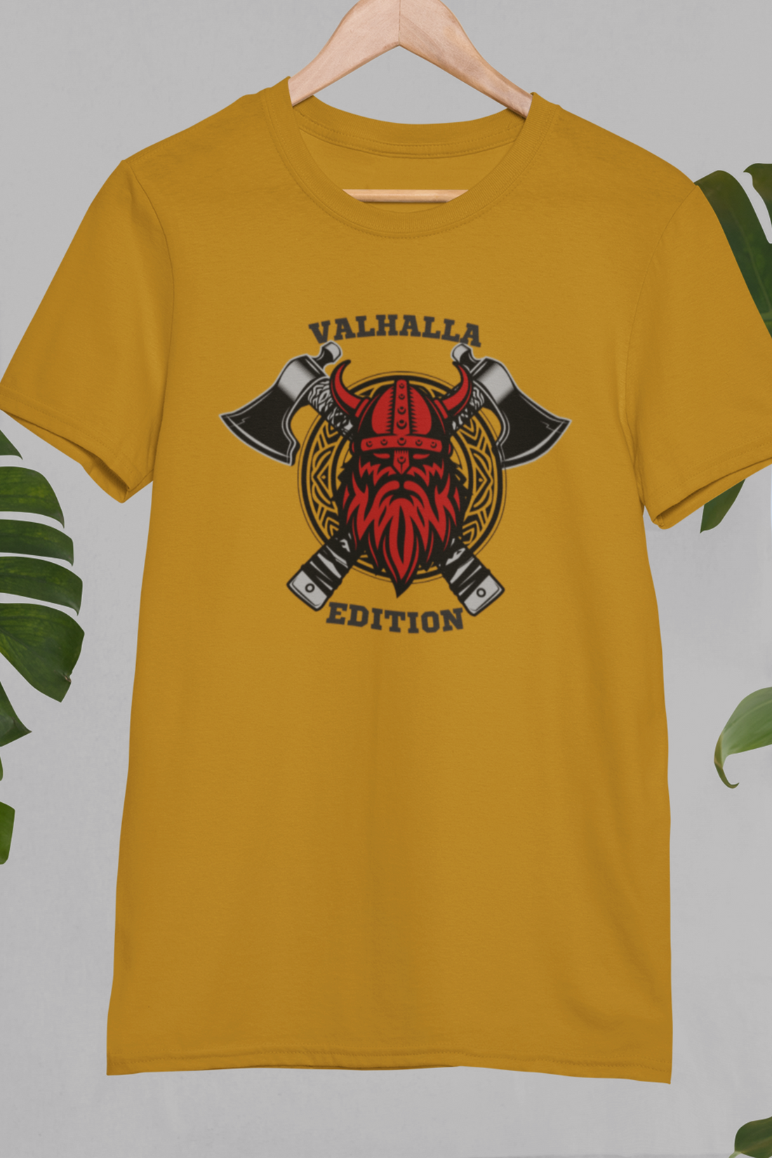 Round neck Half sleeves Tshirt with design with Valhalla Edition