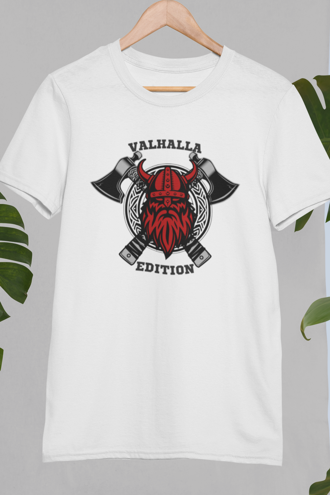 Round neck Half sleeves Tshirt with design with Valhalla Edition