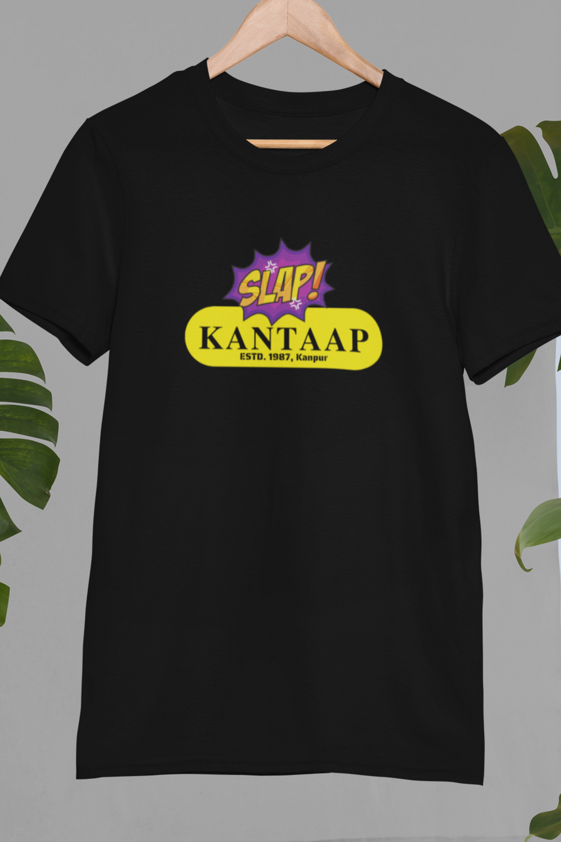 Round neck Half sleeves Tshirt with design of Cawnpore Kantaap