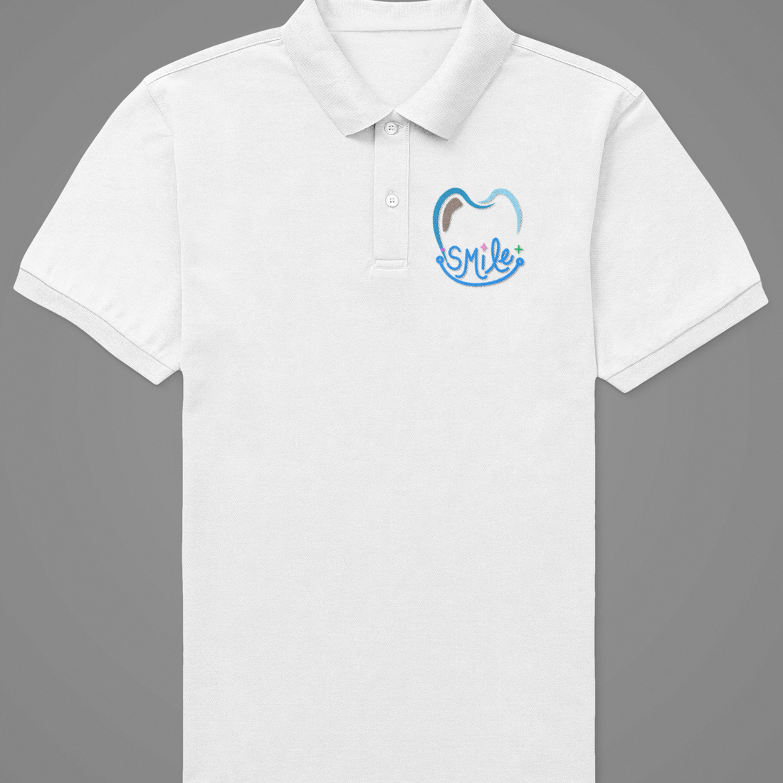 Polo Tshirt with Dentist Smile