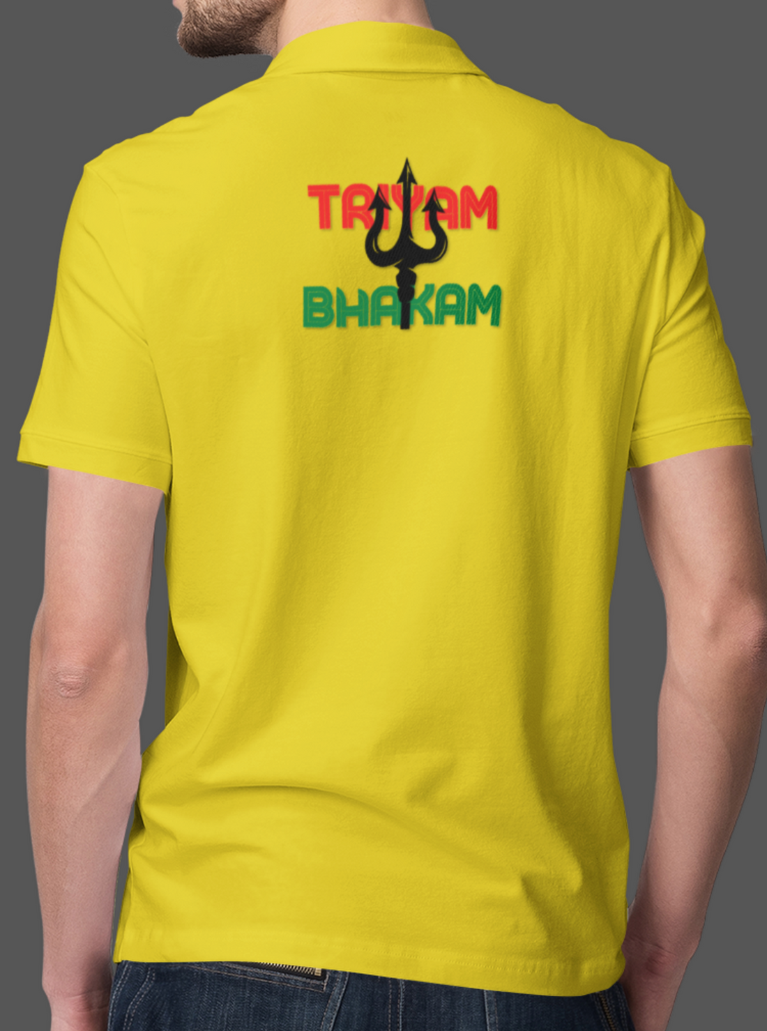 Polo Tshirt with dual print of GOT & Trayambhakam