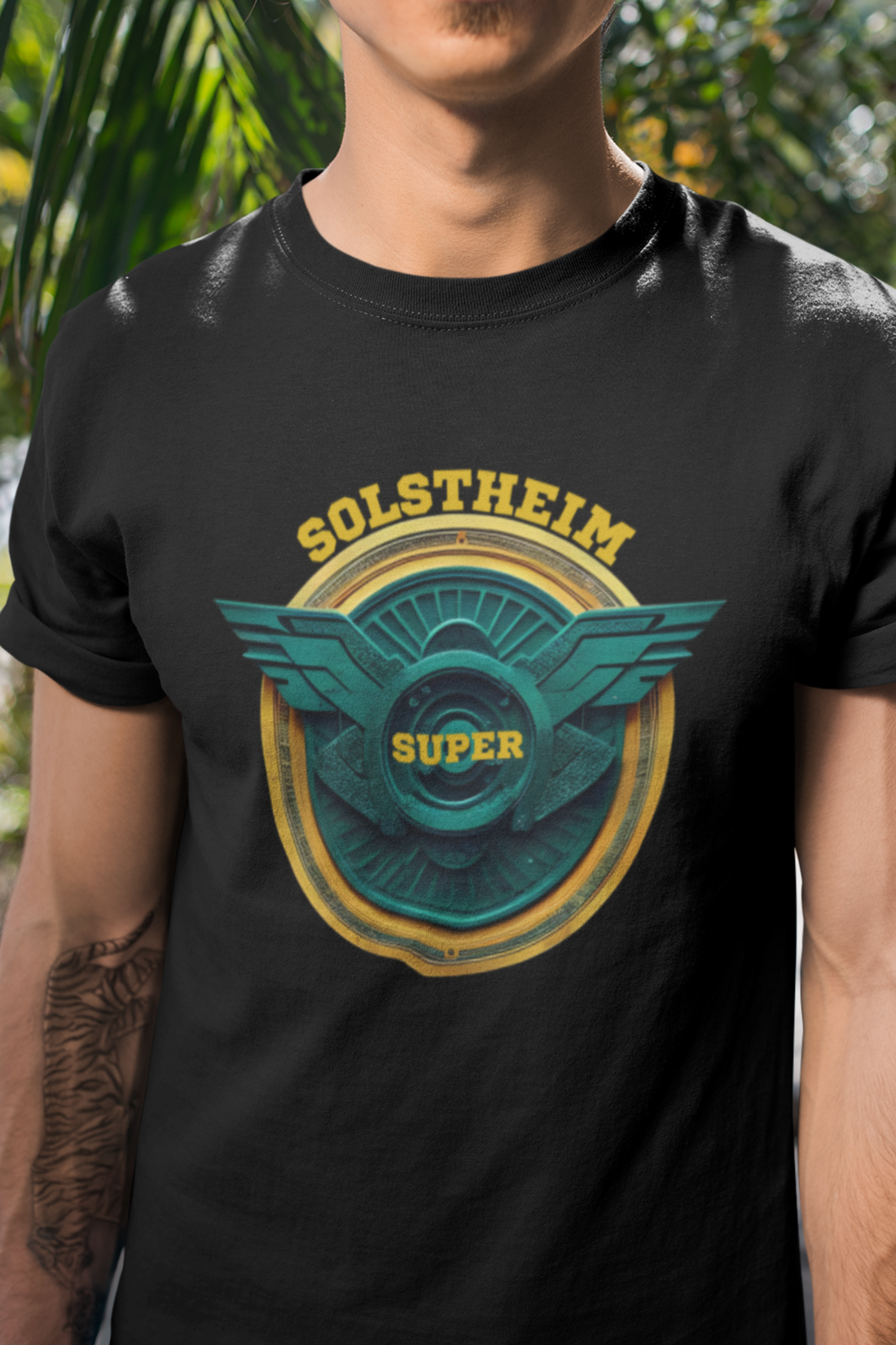 Round Neck Half Sleeves T-Shirt Super Solstheim