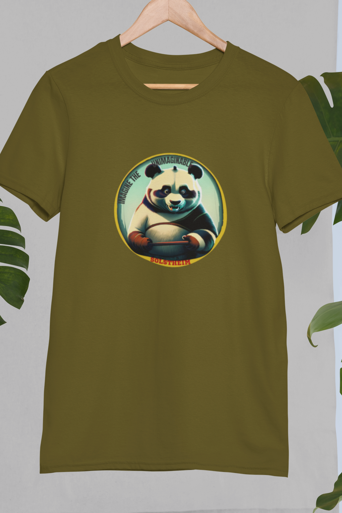 Round Neck Half Sleeves T-Shirt with Panda unimaginable