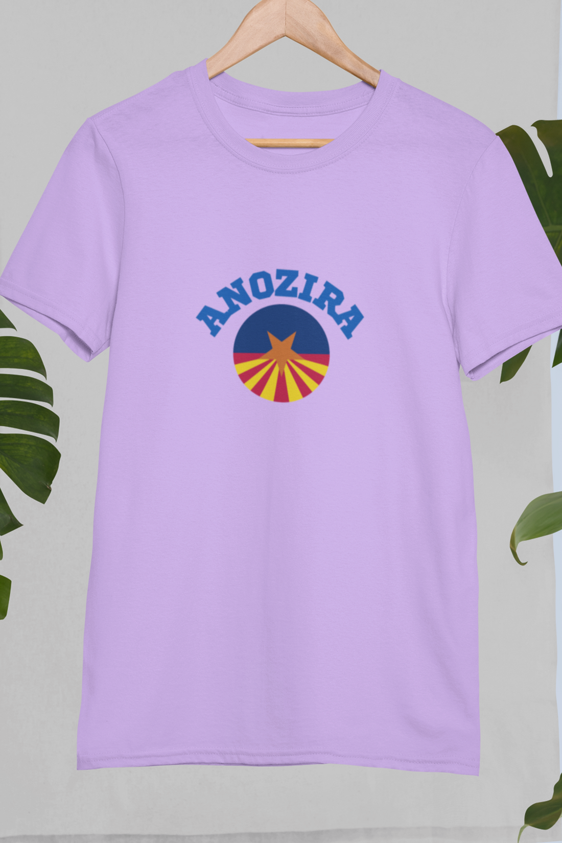 Round Neck Half Sleeves T-Shirt with Anozira