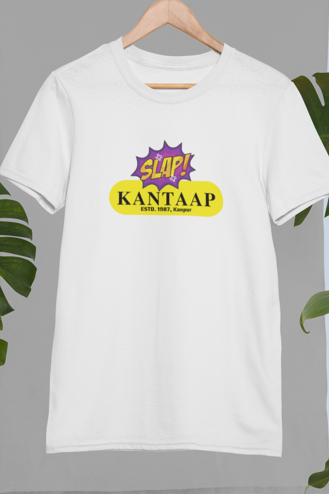 Round neck Half sleeves Tshirt with design of Cawnpore Kantaap