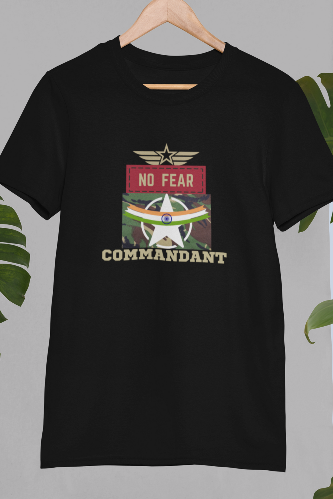 Round neck Half  sleeves Tshirt with Commandant India