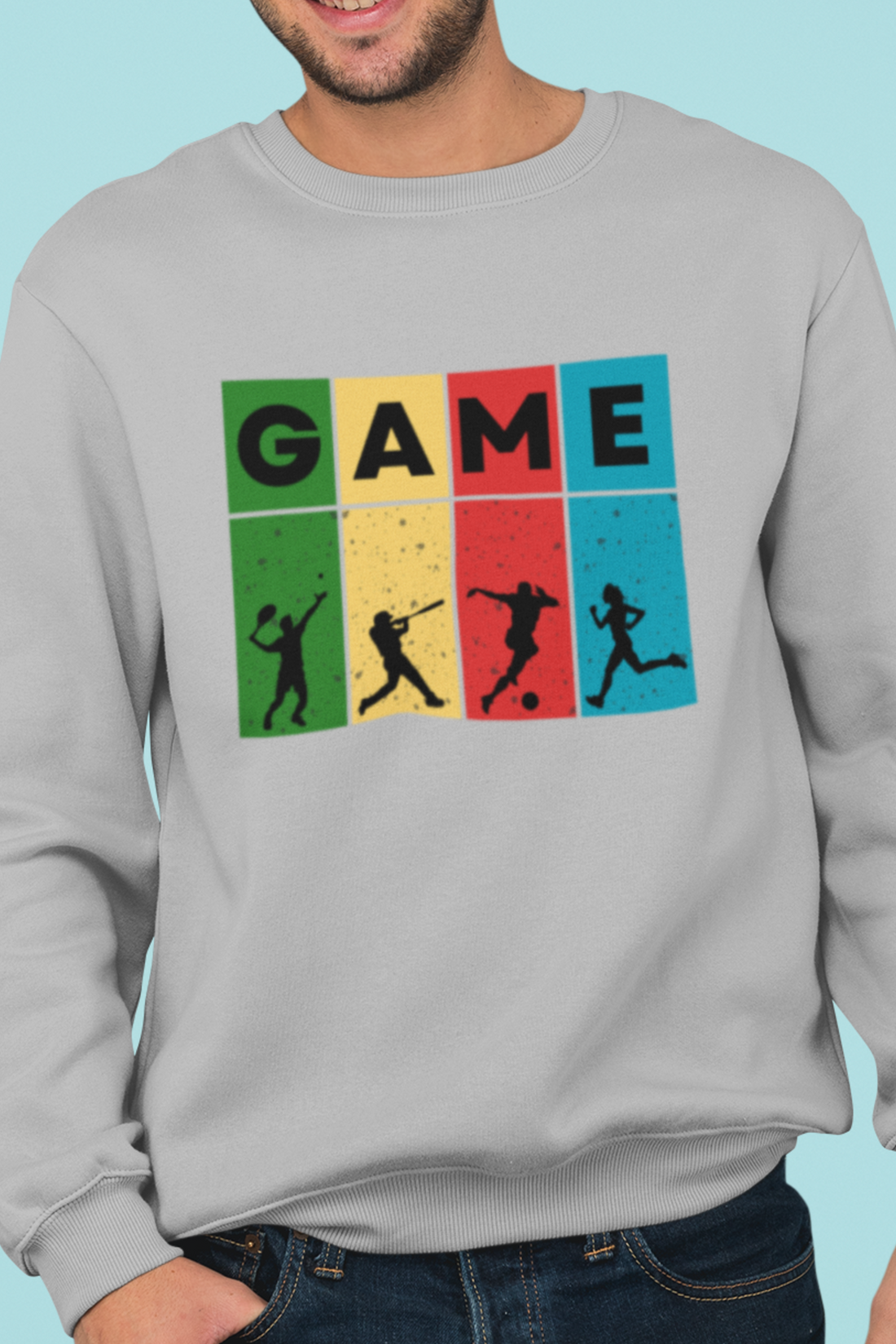 Sweatshirt with typographical design GAME