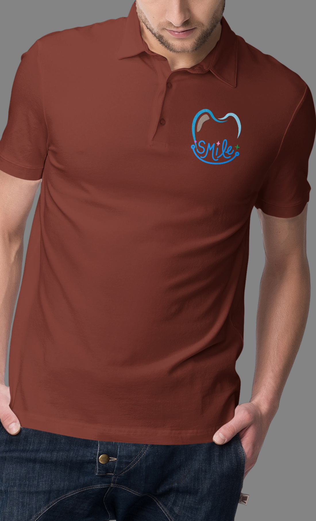 Polo Tshirt with Dentist Smile