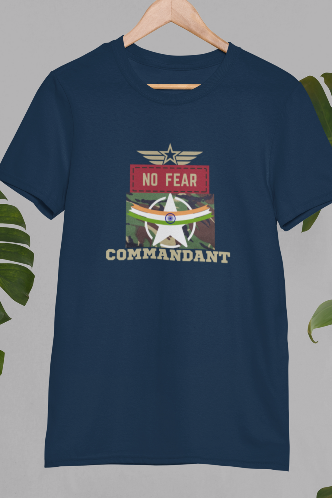 Round neck Half  sleeves Tshirt with Commandant India