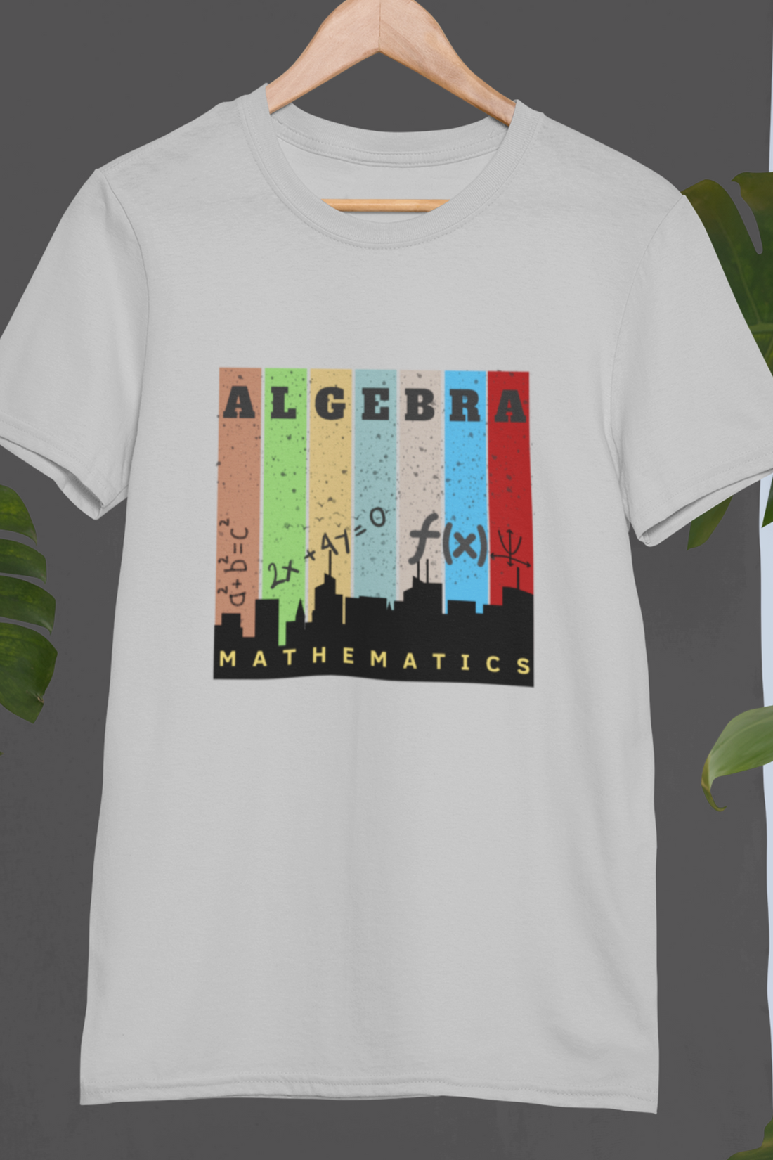 Round neck Half  sleeves Tshirt with Nerdy Algebra Design