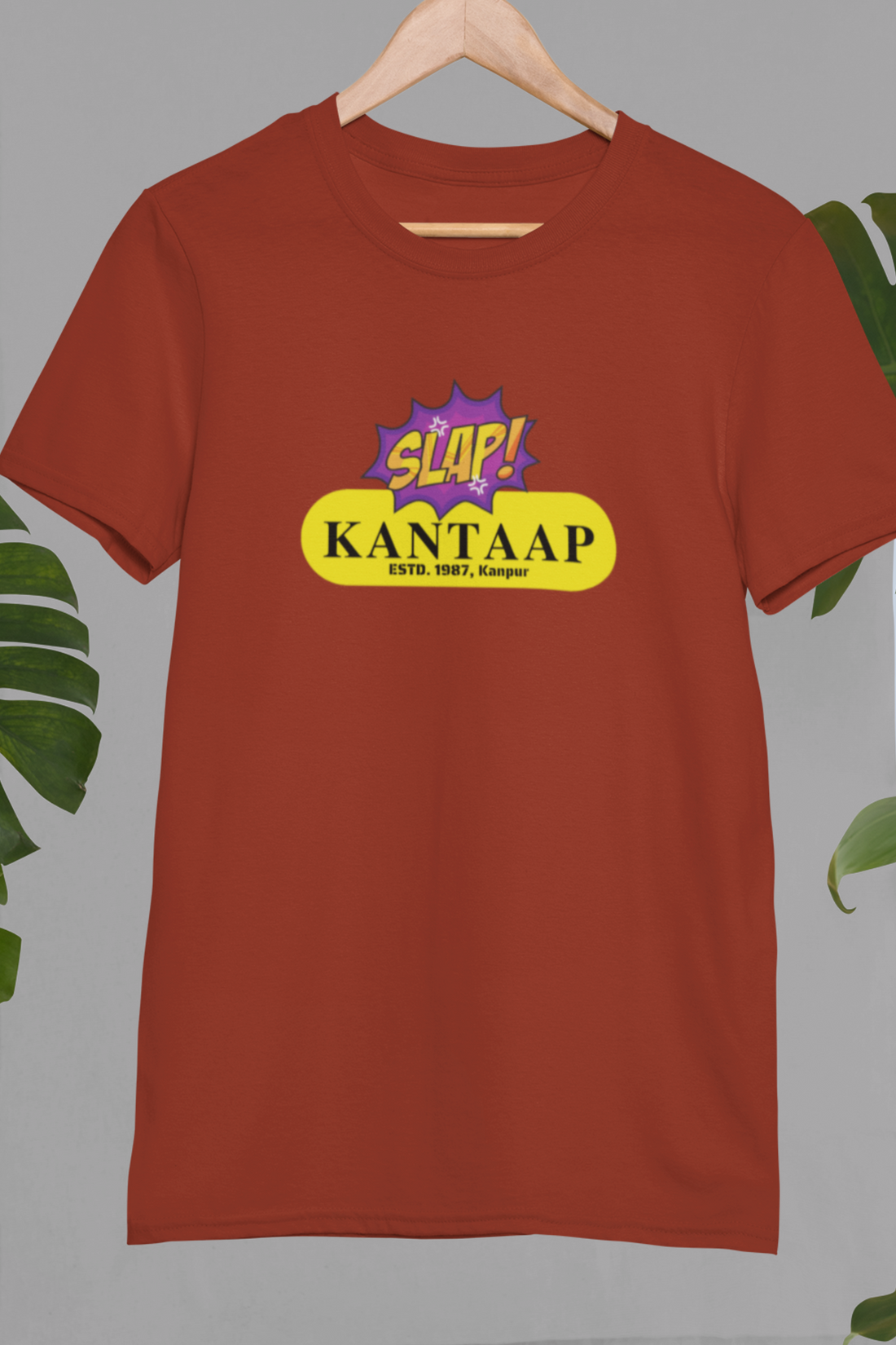 Round neck Half sleeves Tshirt with design of Cawnpore Kantaap