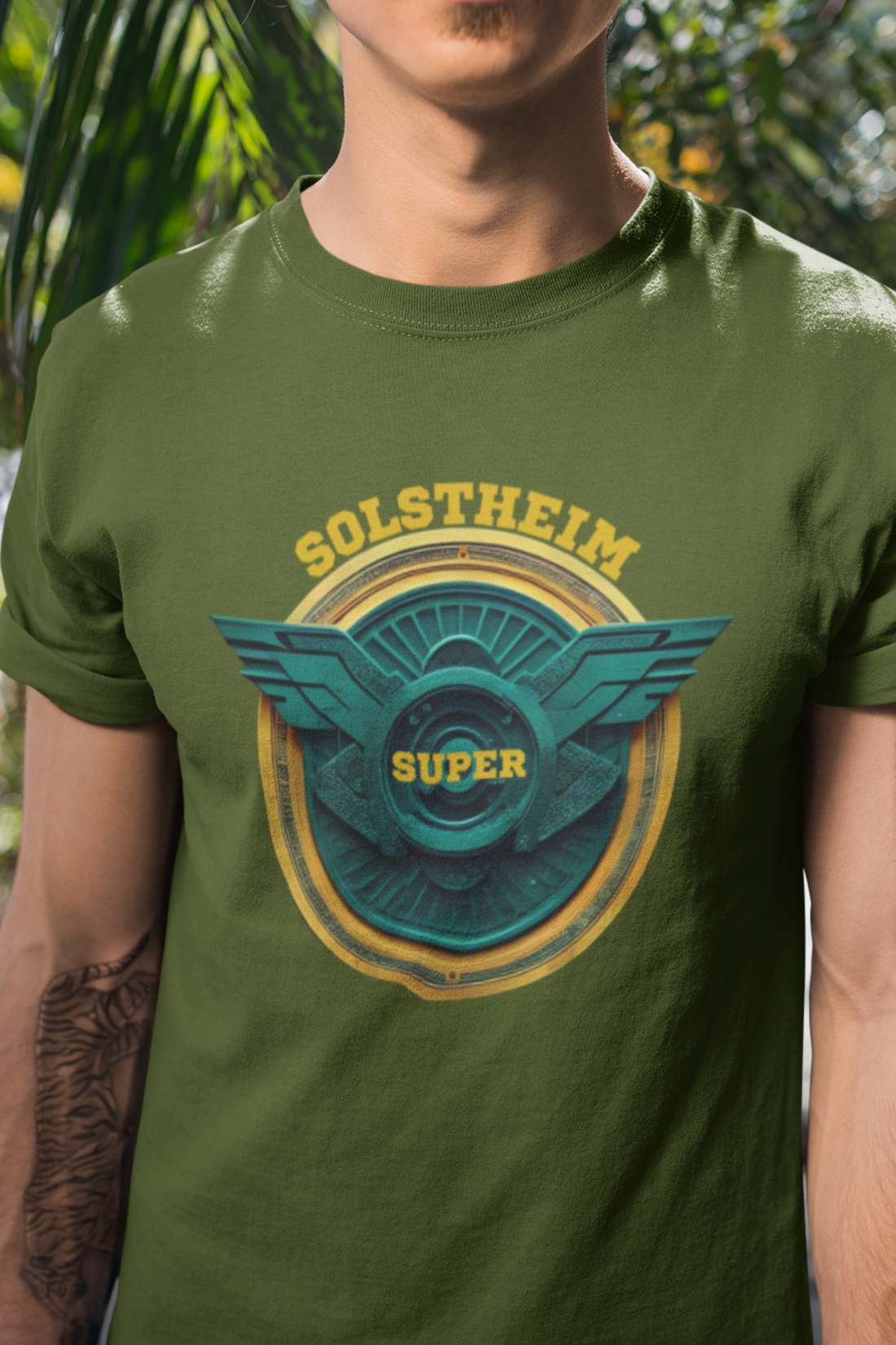 Round Neck Half Sleeves T-Shirt Super Solstheim