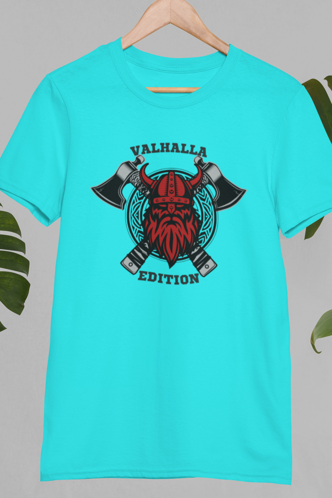 Round neck Half sleeves Tshirt with design with Valhalla Edition