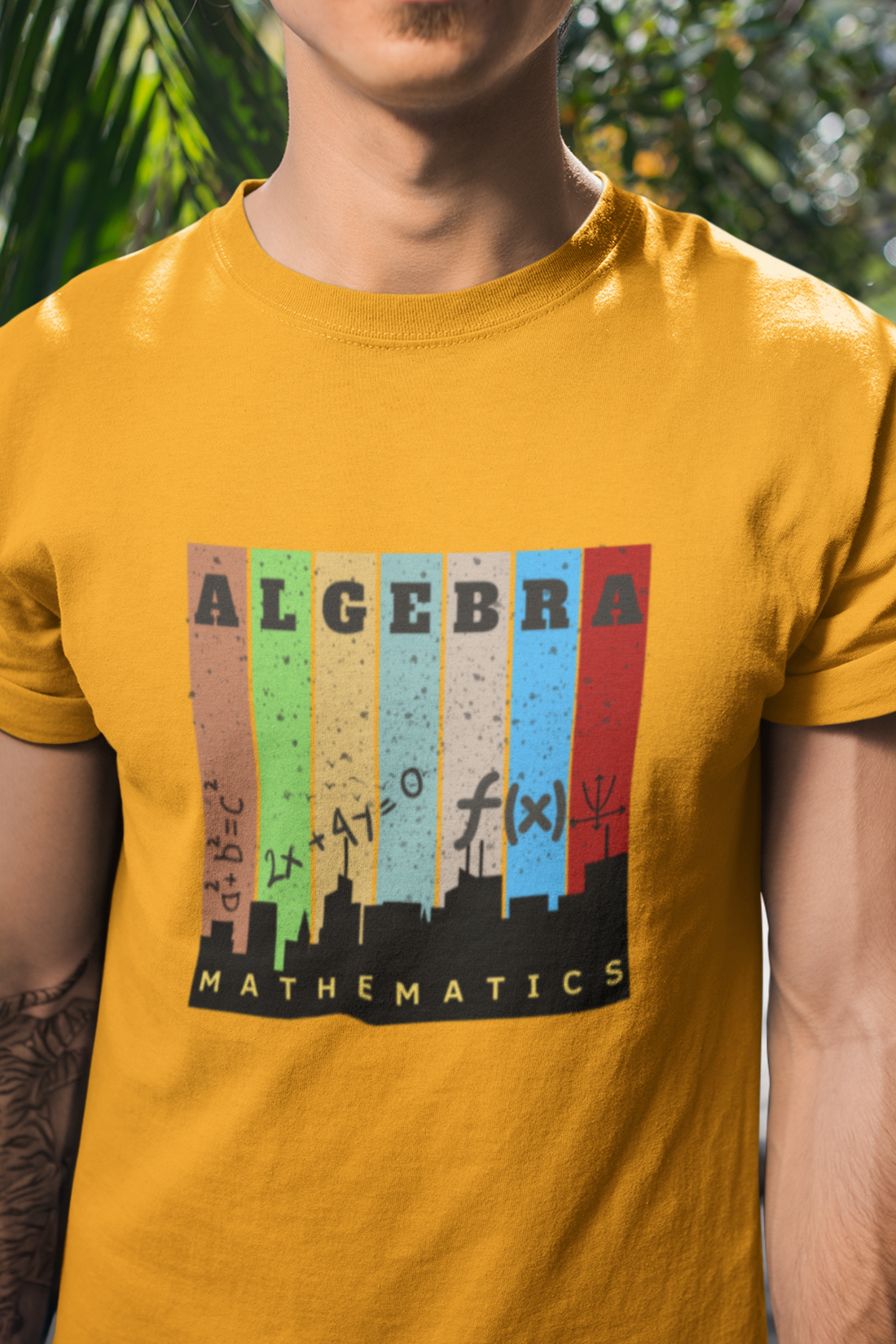 Round neck Half  sleeves Tshirt with Nerdy Algebra Design