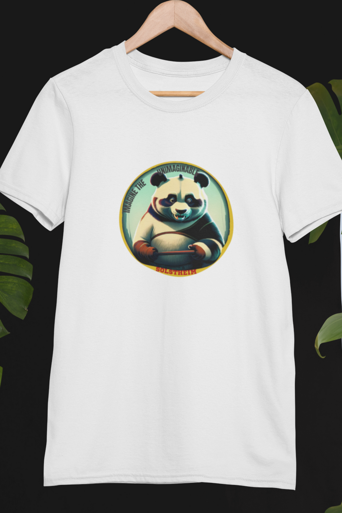 Round Neck Half Sleeves T-Shirt with Panda unimaginable