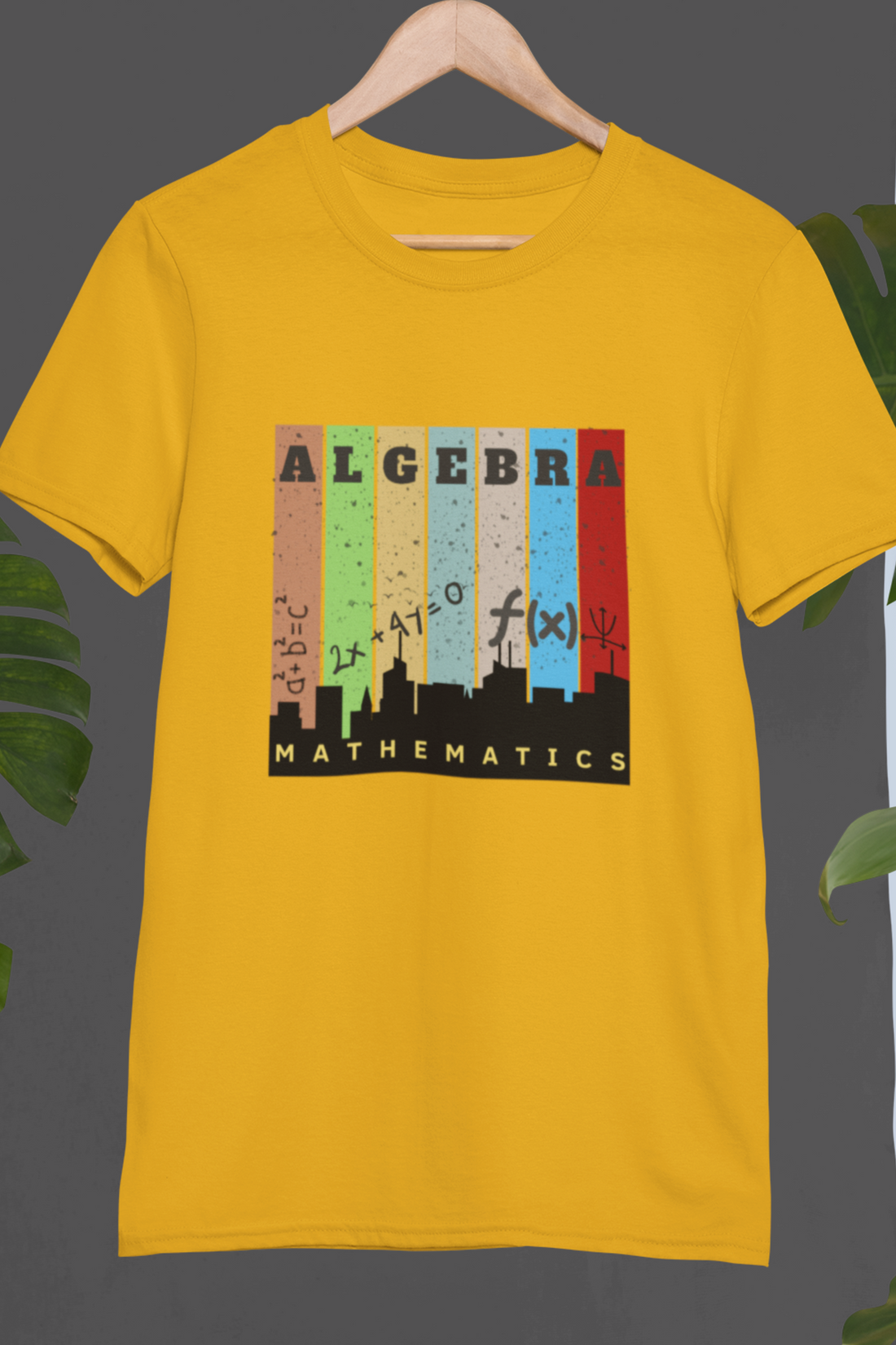 Round neck Half  sleeves Tshirt with Nerdy Algebra Design