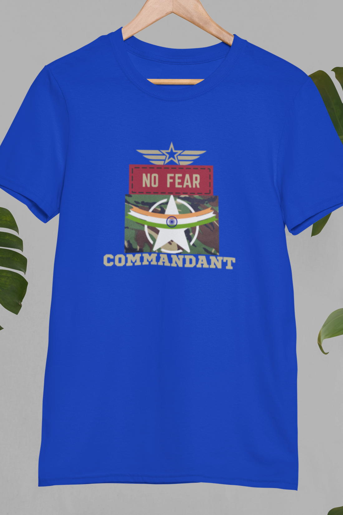 Round neck Half  sleeves Tshirt with Commandant India