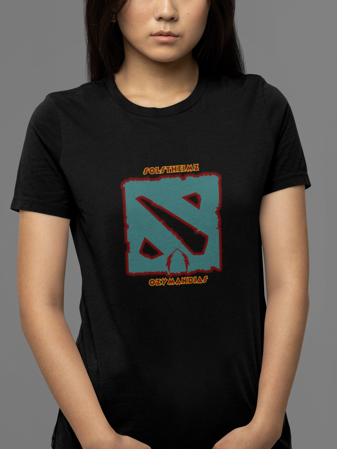 Round neck Half sleeves Tshirt with design of Dota Ozymandias