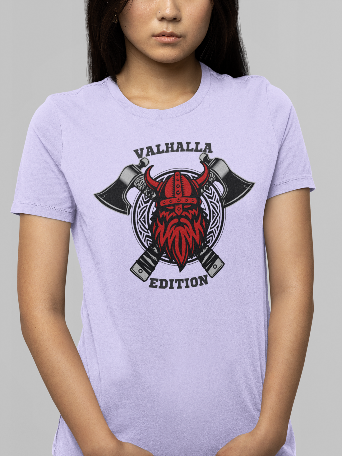 Round neck Half sleeves Tshirt with design with Valhalla Edition