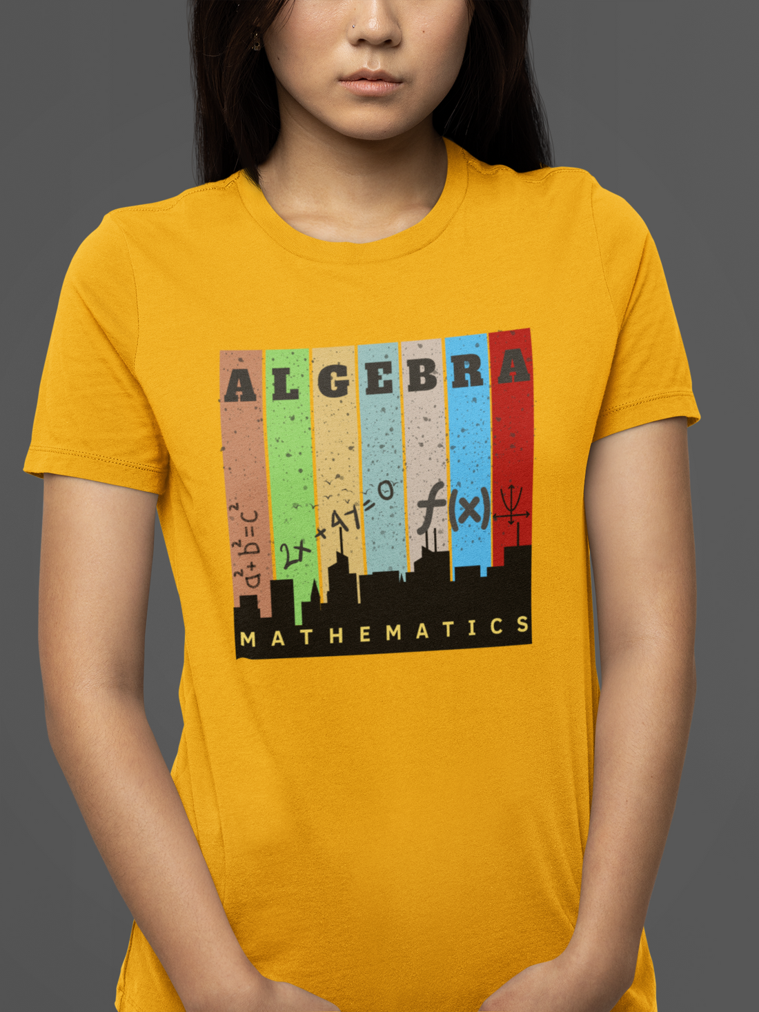 Round neck Half  sleeves Tshirt with Nerdy Algebra Design