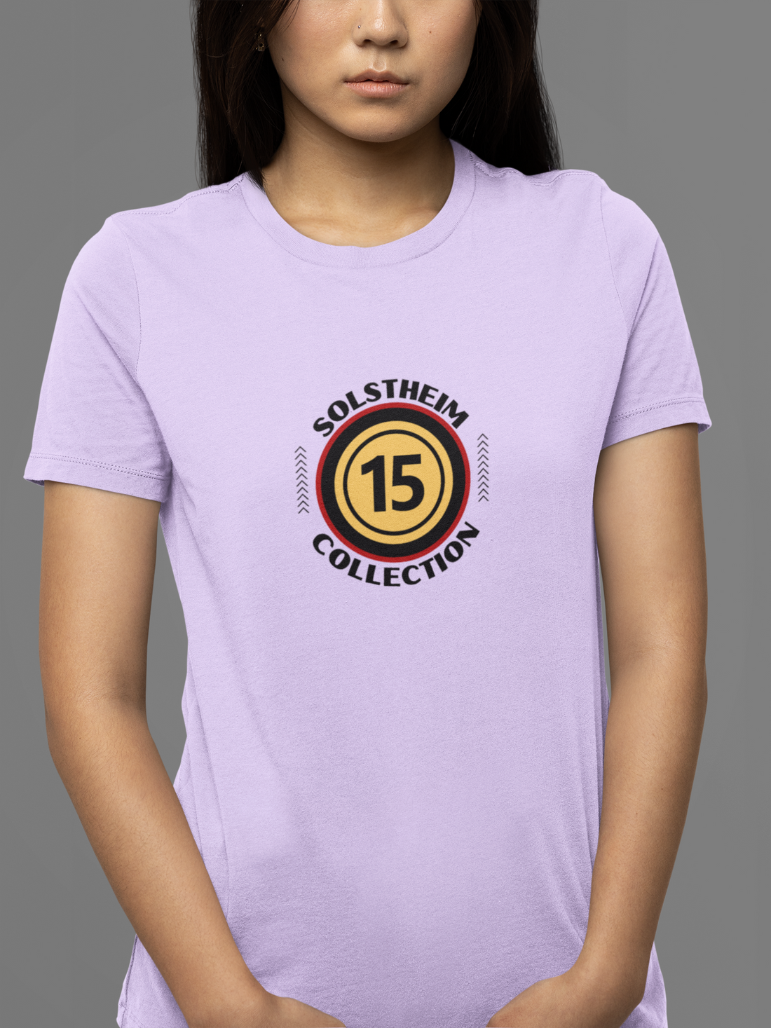 Round Neck Half Sleeves T-Shirt with Number 15 Design